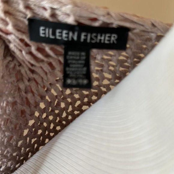 Eileen Fisher - Gorgeous Lightweight Open Weave Sweater, Size XS, Like New - Picture 6 of 8